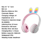 هدفون بلوتوثی طرح خرگوش مدل P47R - Image 11