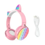 هدفون بلوتوثی بچه‌گانه SY950 پاپت دار - Image 10