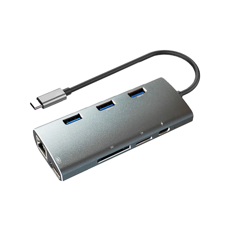 هاب 8 پورت USB-C کی نت مدل S8 با طراحی فلزی