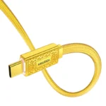کابل شارژ 2 سر تایپ سی هوشمند 100 وات برند کاکو مدل GOLD - Image 2