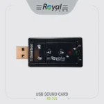 کارت صدای حرفه‌ای رویال RS701 با رابط USB و بدون نیاز به درایور