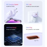 شارژ سریع آیفون و سامسونگ با شارژر مک دودو CH-402