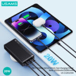 Usams US-CD204 دارای قابلیت شارژ همزمان سه دستگاه