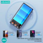 پاور بانک فست شارژ 20000 یوسامز Usams US-CD204 QC3.0 PD 20W - Image 4
