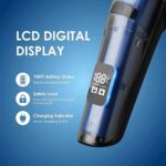 نشانگر شارژ روی نمایشگر LCD ماشین اصلاح سر و صورت