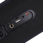 پورت‌های اتصال USB، AUX و ورودی میکروفون اسپیکر Awei KA10