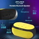 اسپیکر بلوتوثی آوی Y200 با پورت‌های USB، AUX و کارت حافظه