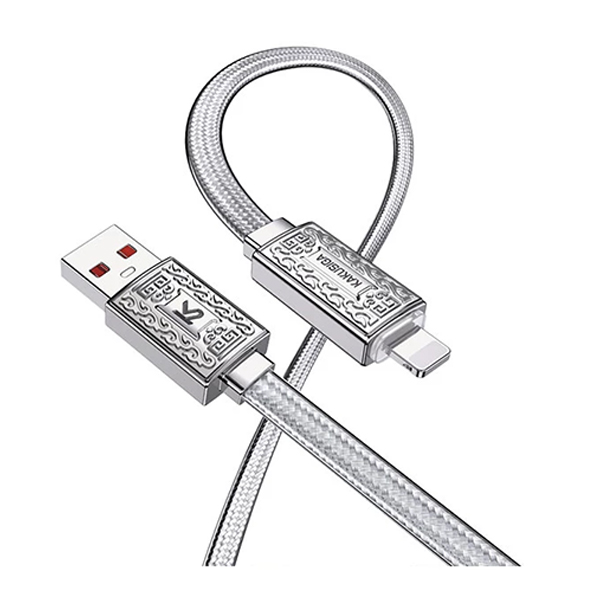 کابل لایتنینگ کاکوسیگا مدل KSC-801 طول 1.2 متر با شارژ سریع