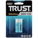 بسته دو عددی باتری نیم قلمی تراست مدل Alkaline Super Plus LR03 – 1.5 ولت