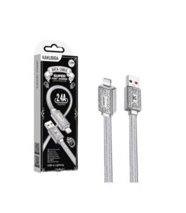 کابل انتقال داده و شارژ لایتنینگ کاکوسیگا KSC-801 طول 120 سانتی‌متر