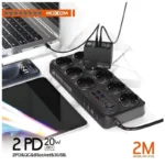 چندراهی برق MOXOM مدل MX ST-22 نمای کامل محصول