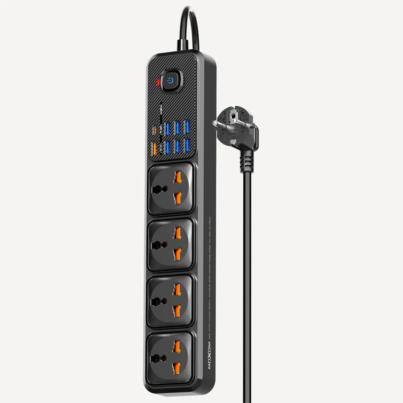 چندراهی برق موکسوم MX-ST16 با پورت Type-C و USB