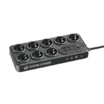 چندراهی برق موکسوم MX ST-22 با 8 سوکت و پورت USB