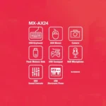 اتصال فلش به گوشی تایپ سی با مبدل MOXOM AX24